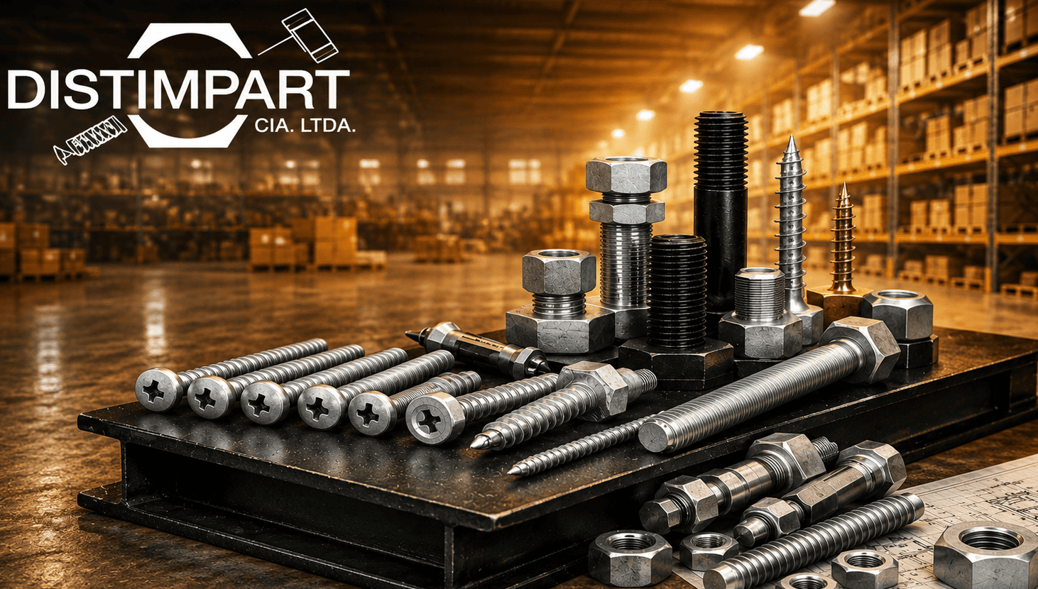 Elementos de fijación industrial - tornillos, pernos y tuercas Distimpart
